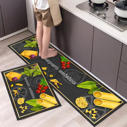 Tableware Pattern Floor Mat