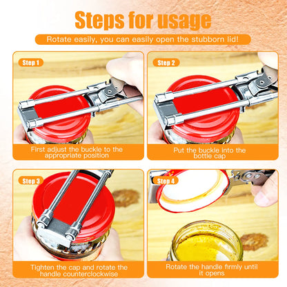 Adjustable Stainless Steel Can Opener