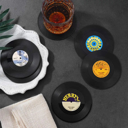 Vinyl Record Player Coasters